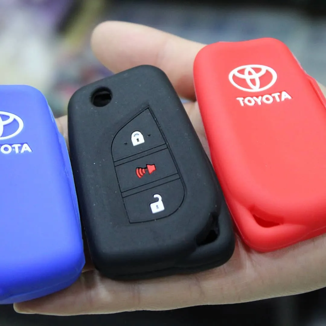 Forros de Silicona 3 Botones Toyota 3 Forros de Silicona 3 Botones Toyota